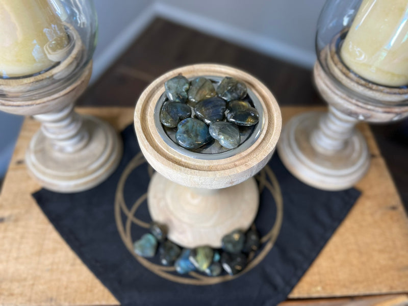 Labradorite Pocket Hearts - Stone of Magic, for emotional healing and psychic abilities