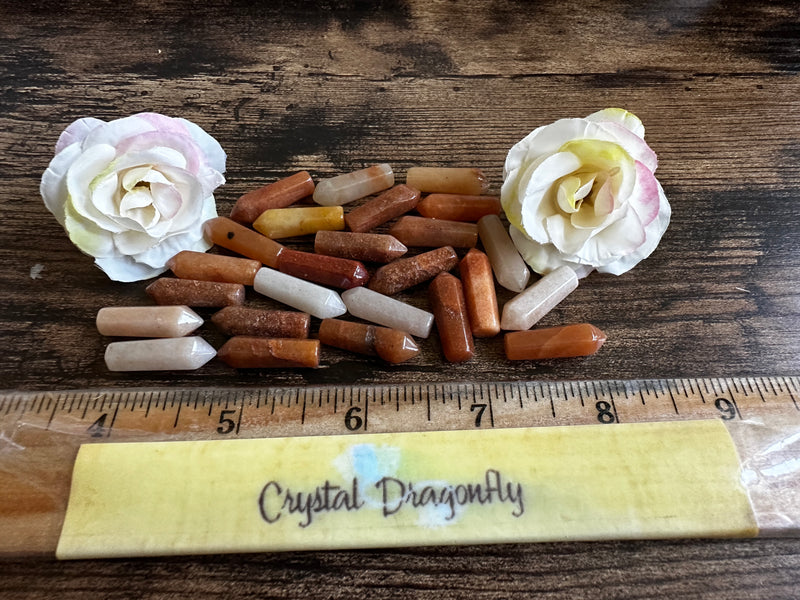 Yellow Orange Aventurine Small Terminated Points FB2362