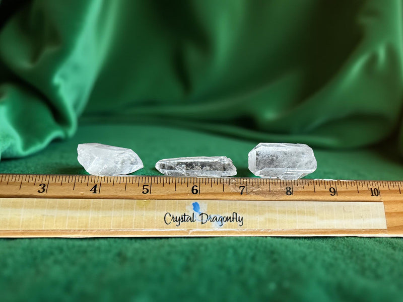 Clear Quartz Natural Points Personal Collection Trio FB2987 💎