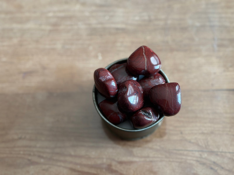Red Jasper Puffy Small Heart for nurturing, comforting and finding solutions FB1844 🎈