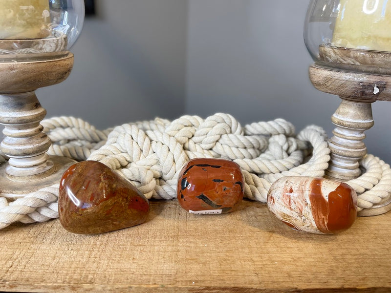 Red Jasper Large Glossy Palm Stones FB1683