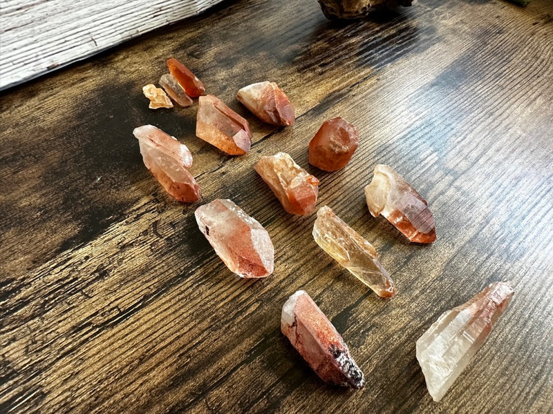 Red Quartz Natural Points from Morocco FB2040