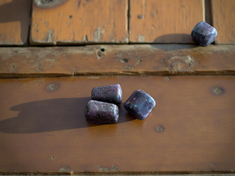 Tumbled Ruby in Kyanite for manifestation, leadership and bliss 🌸
