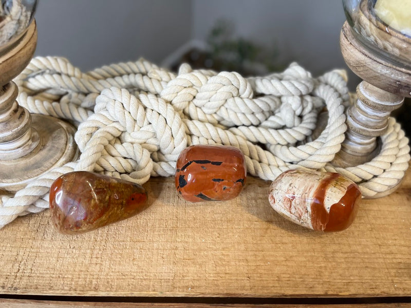 Red Jasper Large Glossy Palm Stones FB1683