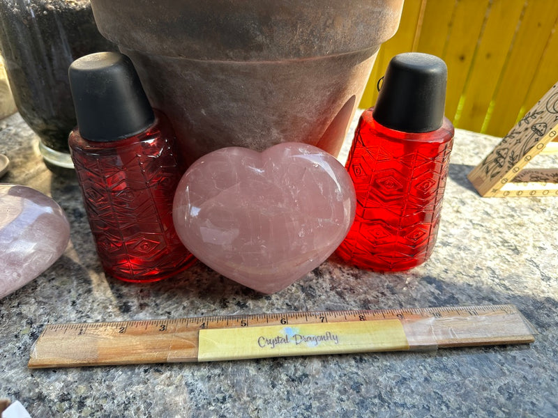 Rose Quartz Hearts, Large for calm, nurturing and love FB1461