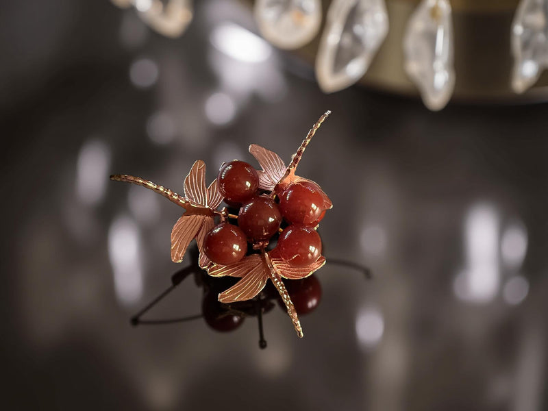 Carnelian Small Sphere, vitality, courage, success FB3028 🎈