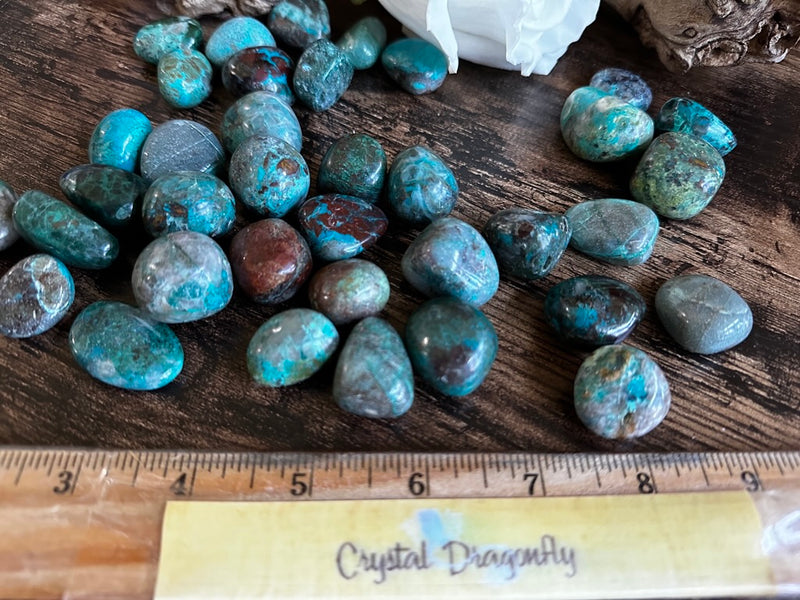 Tumbled Chrysocolla for Love, Stress & Rebuilding