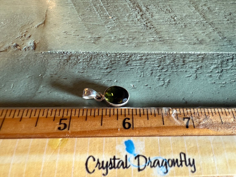 Moldavite Sterling Silver Pendant, Gift Boxed FB2880 💚