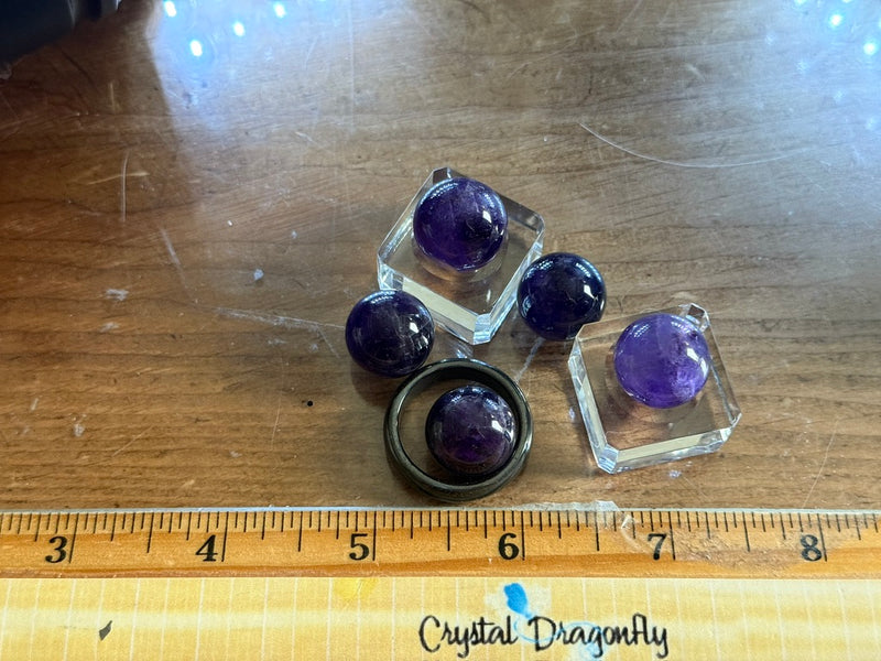 Amethyst Mini Sphere from South Africa,Third Eye Chakra FB2949 💜