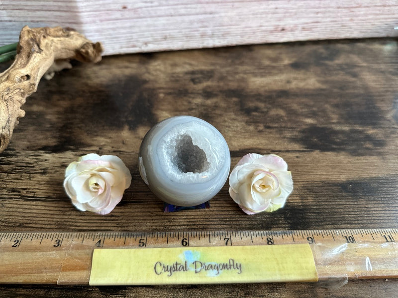 Agate Geode Drusy Spheres for strength, courage, protection, healing FB2110 🔮