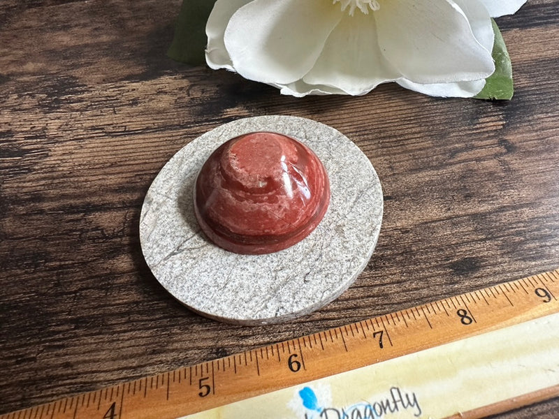 Red Jasper, or Grey Jasper Round, Slabs, nurturing, protection