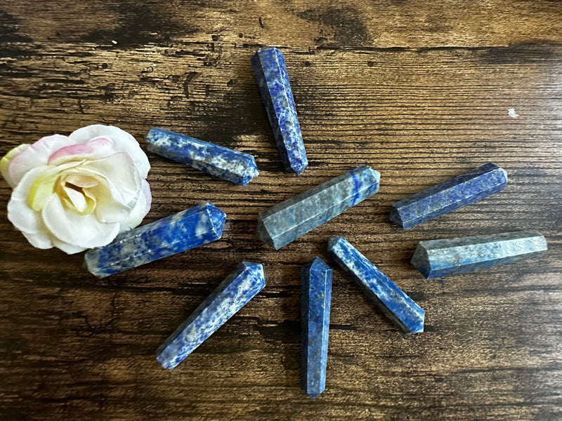 Polished Single Terminated Sodalite wand for Crystal, Reiki or Energy Healing FB2399