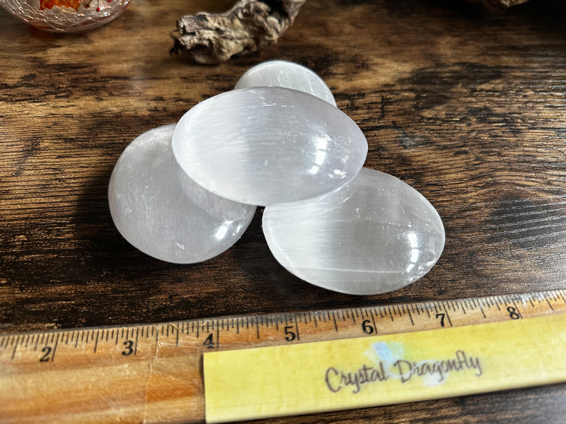 Selenite Palm Stones FB1828 💠