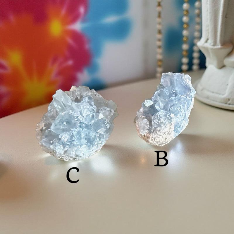 Celestite Clusters from Madagascar - Angelic Realm Crystal FB1306 🌸