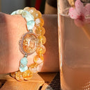 Garden Quartz Bracelets with Larimar or Blue Lace Agate FB3205 🧚