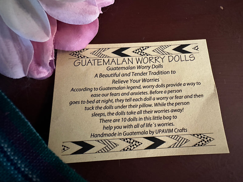 Guatemalan Worry Dolls with Cloth Pouch FB3415