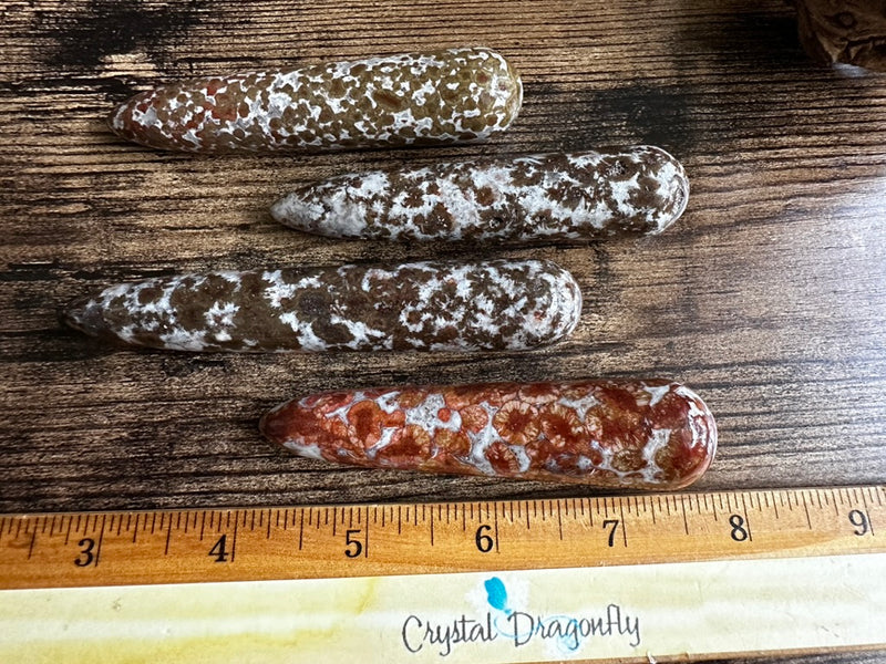 Jasper with White Quartz Rounded wands FB1163