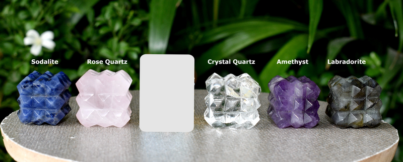 54 Pyramid Gemstone Cubes - Sacred Geometry FB2552 🕊️