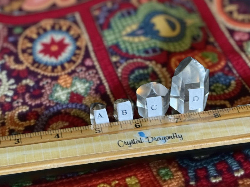 Clear Quartz Polished Standing Points from Brazil, Water Clear, Stone of Power FB3204 🪭
