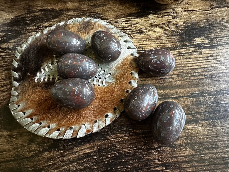 Mini Jasper Eggs for grounding, strength, courage and endurance FB1923