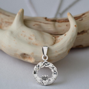 Sterling Silver Celtic Claddagh Pendant FB3179 💖
