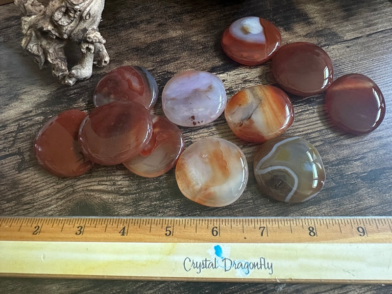 Carnelian Pocket Stone for personal power, vitality, and passion FB1489