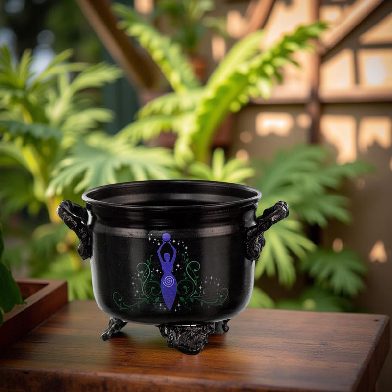 Black Cauldron with Purple Goddess FB1911 💜