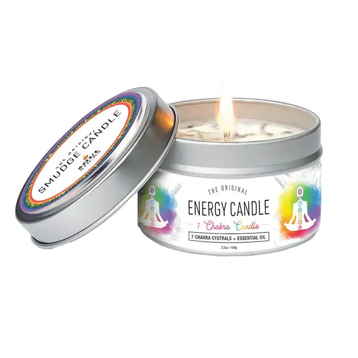 7 Chakra Energy Candle in Tin FB3288 💜