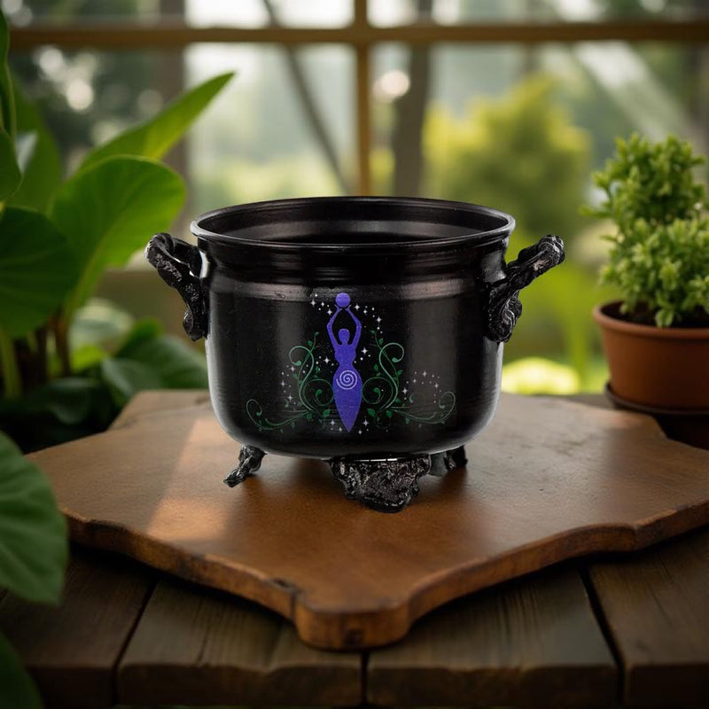 Black Cauldron with Purple Goddess FB1911 💜