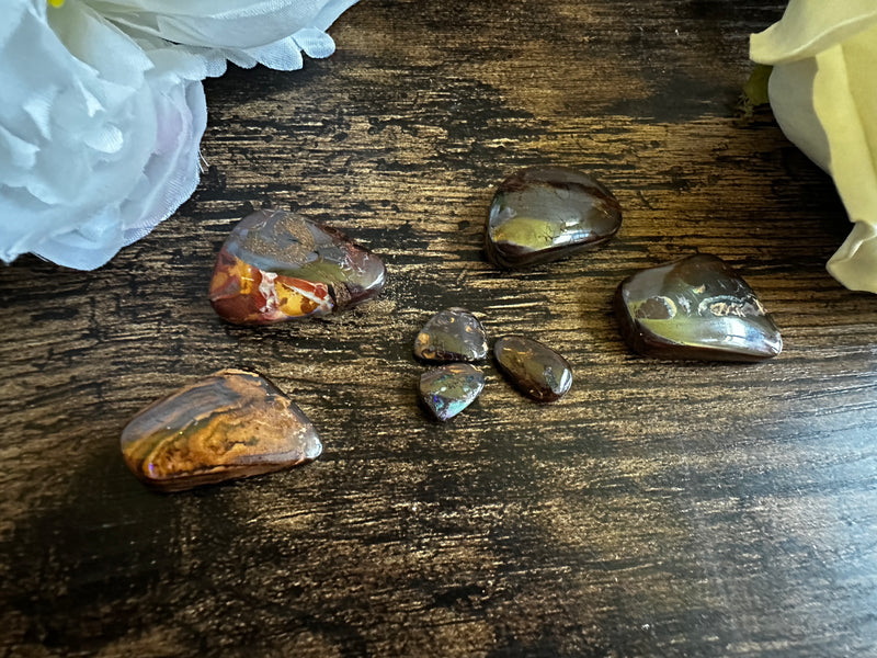 Koroit Boulder Opal Polished Small Free Form Pieces FB1252