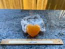 Orange Calcite Heart for joy and balancing the emotions FB1393