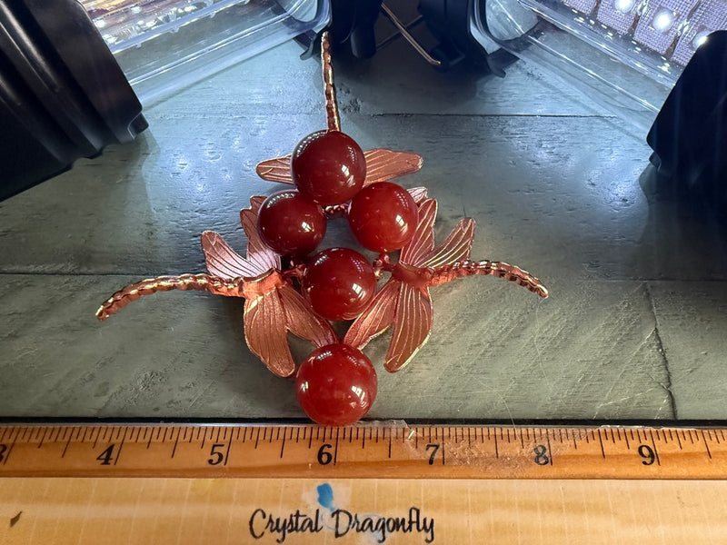 Carnelian Small Sphere, vitality, courage, success FB3028 🎈