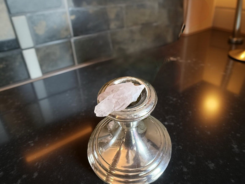 Scepter Quartz with Pink Hematite, Natural Points, for Healing & Manifestation FB2176 🦚