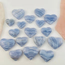 Blue Lace Agate Small Hearts from South Africa FB1291 💙
