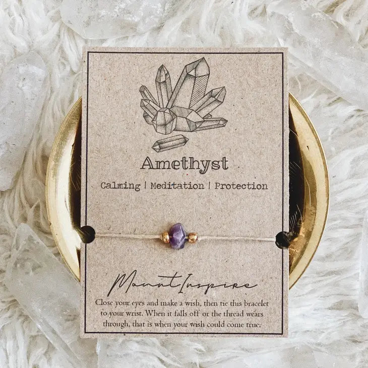 Wishing Bracelets – Handcrafted with Natural Hemp & Crystals 🌿 FB3311