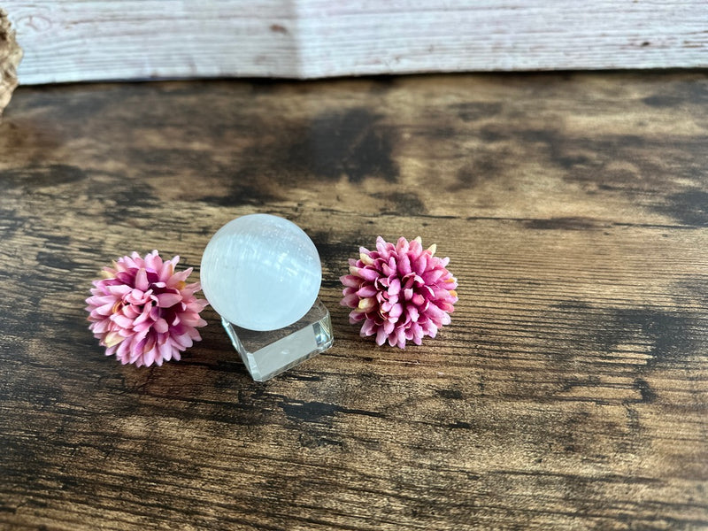 Selenite Spheres from Morocco, beautiful and crisp energy FB1869