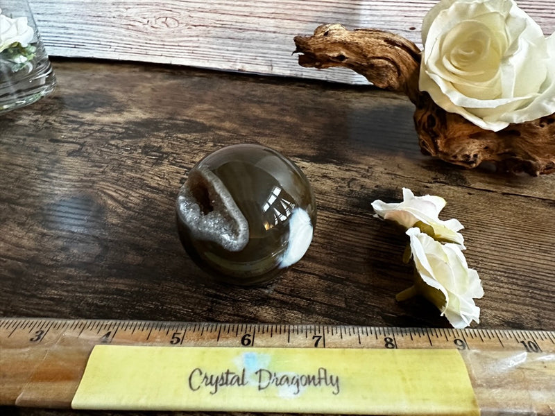 Agate Geode Drusy Spheres for strength, courage, protection, healing FB2110 🔮