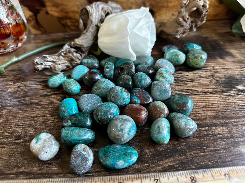 Tumbled Chrysocolla for Love, Stress & Rebuilding