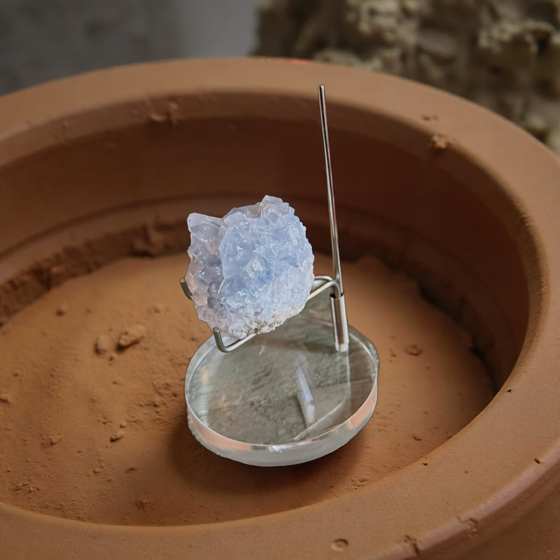 Celestite Clusters from Madagascar - Angelic Realm Crystal FB1306 🌸