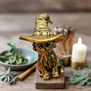 Brass Magic Hat Cat Mini Figurine FB1787 🐈⬛