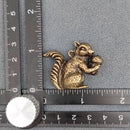 Brass Squirrel Figurine, preparedness, persistence wisdom, abundance FB2493 🐿️