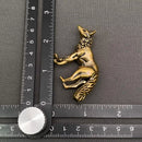 Brass Standing Fox Totem / Spirit Animal Figurine FB1786 💛🦊💛