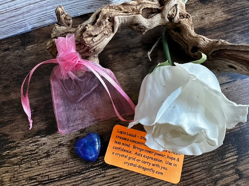 Lapis Lazuli Pocket Hearts