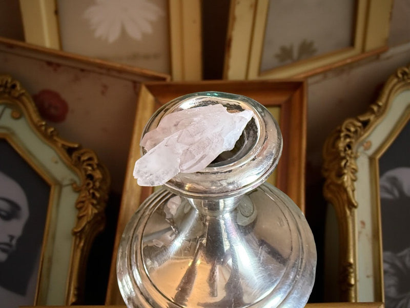 Scepter Quartz with Pink Hematite, Natural Points, for Healing & Manifestation FB2176 🦚