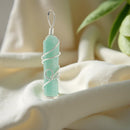 Wire Wrapped Gemstone Carved Point Pendant FB1238 🎀