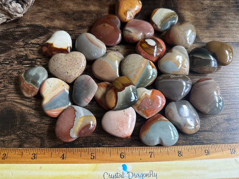 Desert Jasper Heart (Polychrome Hearts) from Madagascar FB1845