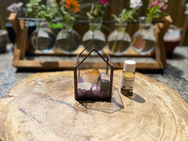 Crystal Energy Terrariums, Complete Collections with Intention FB1201