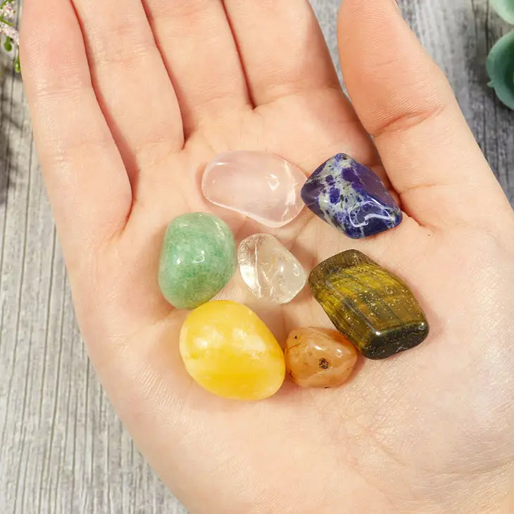 Chakra Balancing Stone Kit FB3357  🩷🧡💛💚💙