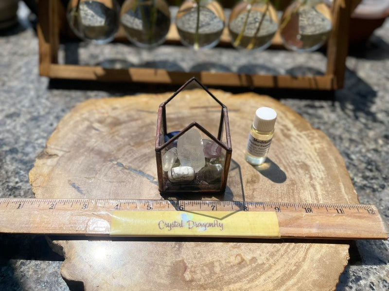 Crystal Energy Terrariums, Complete Collections with Intention FB1201