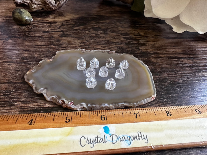 Clear Quartz Super Mini Standing Point, Drilled Cabochon FB2441